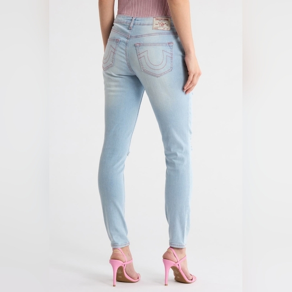 True Religion Jenni Curvy Mid Rise Jeans. - Picture 2 of 8